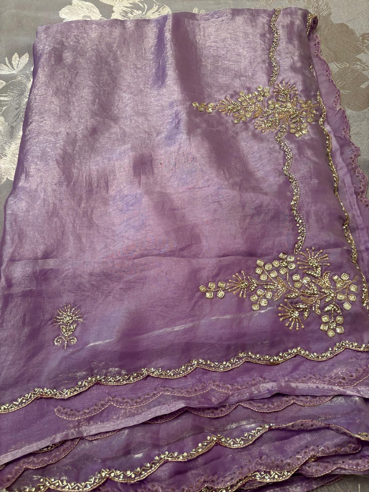 Jamuni Tara Organza Saree